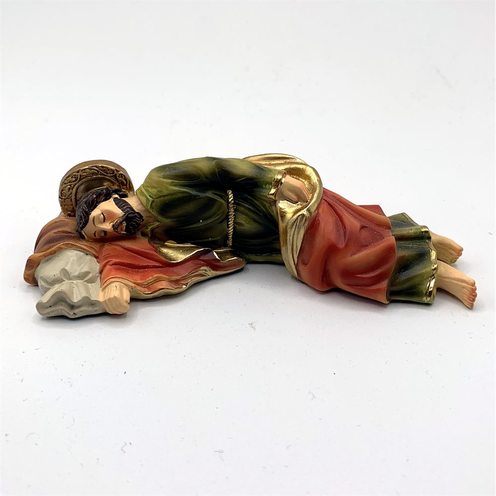 Sleeping Joseph Resin Statue, 5"