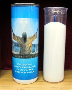 5 Days The Baptism of Jesus Votive Glass Candles / ea