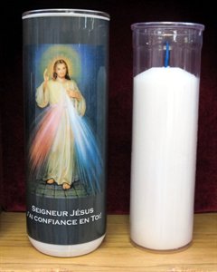 5 Days Divine Mercy Votive Glass Candles / ea