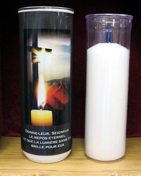 Veilleuse 8'' Des Défunts et plastique 5jrs / un Veilleuse 8'' Des Défunts et plastique 5jrs / un