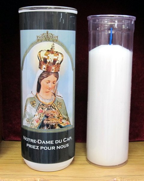 5 Days Our Lady of Cap Votive Glass Candles / ea