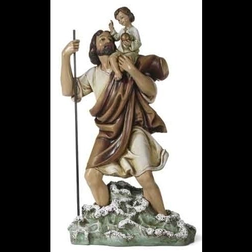 Saint Christopher Statue 11" resin