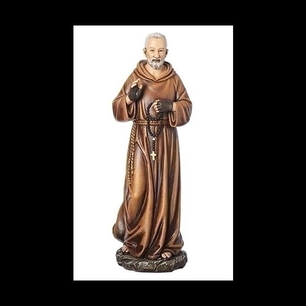 St. Padre Pio Resin Statue, 10.25" (26 cm)