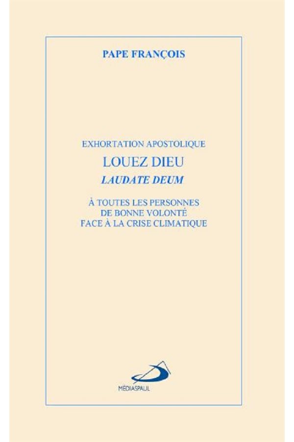 Louez Dieu - Laudate Deum, French book