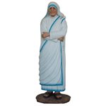 Statue ext. Mère Térésa 60" (150 cm) en FDV Couleur