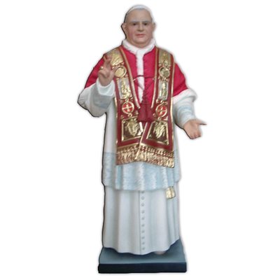 Pope John XXIII Color Fiberglass Outdoor Statue, 36" (90 cm)