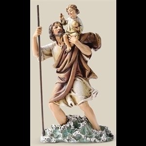 Statue Saint Christophe 6.25" (16 cm) en résine