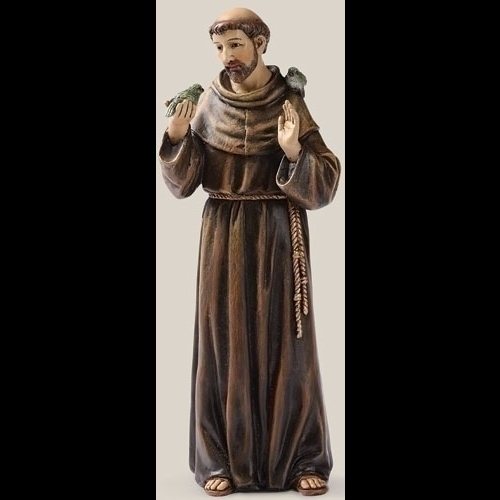 Statue Saint Francois 6.25" (16 cm) en résine