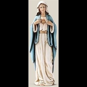 Immacalute Heart of Mary Resin Statue 6" (15.2 cm)