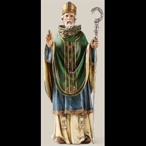Saint Patrick Resin Statue, 6.5" (16.5 cm)