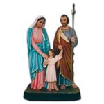 Holy Family Color Fiberglass Outdoor Statue 43" (110 cm)