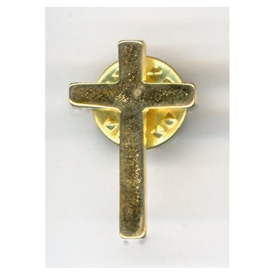 Cross Lapel Pin gold plated