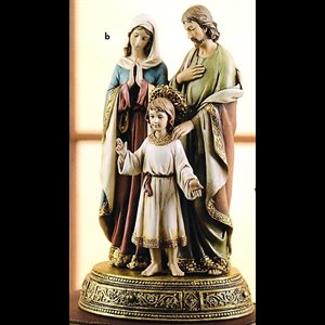Holy Family Resin Statue, 10.5" (26 cm)