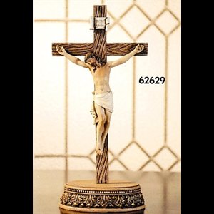 Crucifix d'autel 8.5" (21.6 cm) en résine