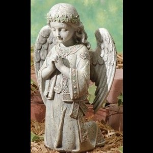 Kneeling Angel Resin Statue, 12.25" (31 cm), Resin