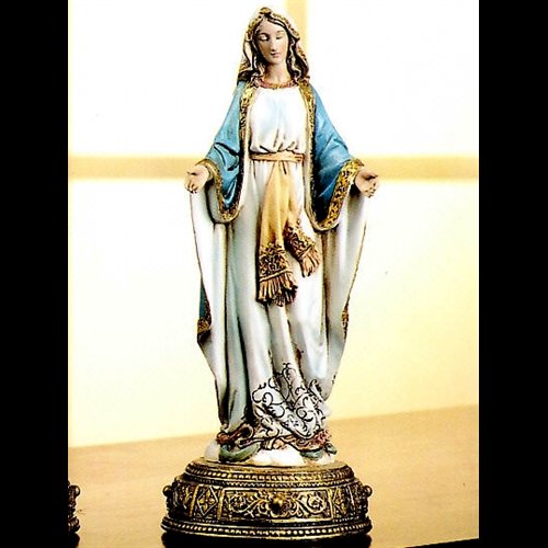 Our Lady of Grace Resin Statue, 10.25" (26 cm) Ht.