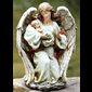 Statue Ange avec enfant 17" résine