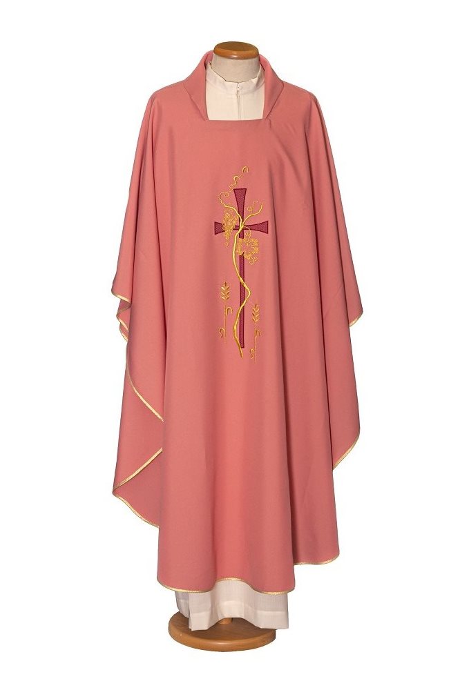 Pink Chasuble #65-000406 100% polyester