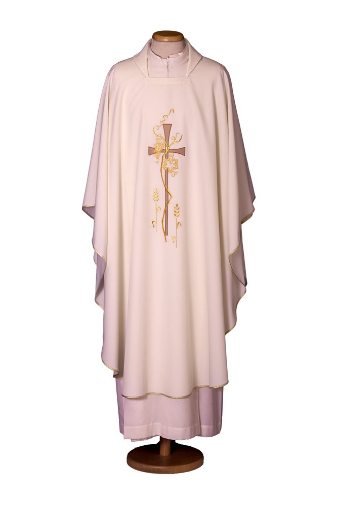 Chasuble Ivoire 65-000406 100% polyester Chasuble Ivoire 65-000406 100% polyester