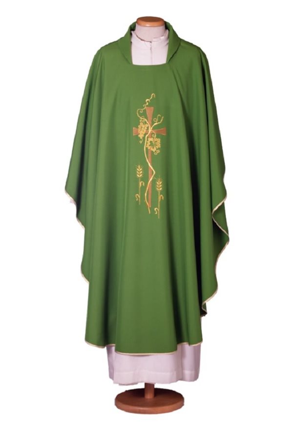 Green Chasuble #65-000406 100% polyester