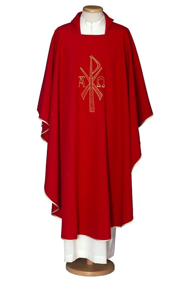Red Chasuble #65-000451 100% polyester