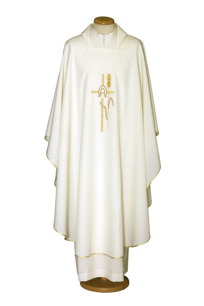 Chasuble Ivoire #65-000461 100% polyester Chasuble Ivoire #65-000461 100% polyester
