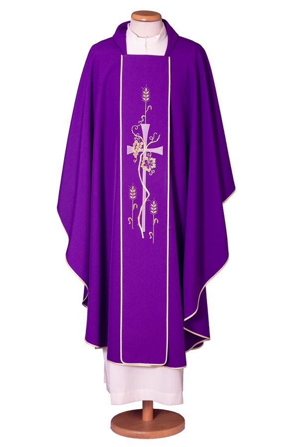 Chasuble Violette #65-002802 100% polyester