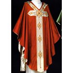 Chasuble #65-039691 rouge 100% soie