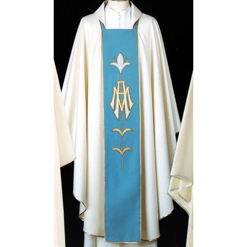 Chasuble #65-FC00093 mariale 100% laine