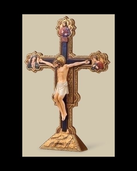 Ognissanti Crucifix 10 1 / 2" resin