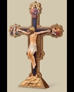 Ognissanti Crucifix 10 1 / 2" en résine