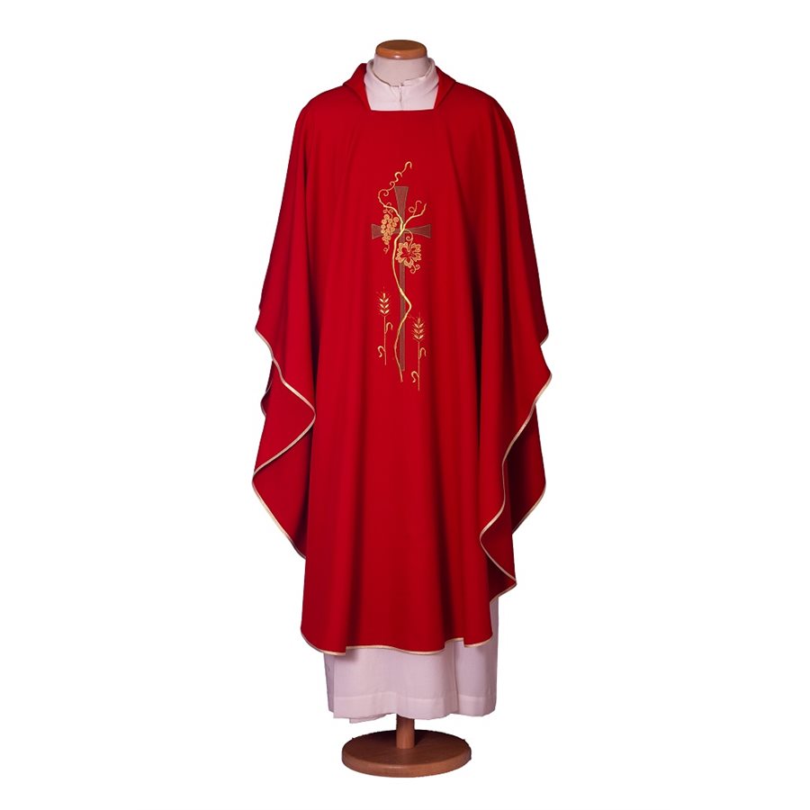 Chasuble Rouge 65-000406 100% polyester