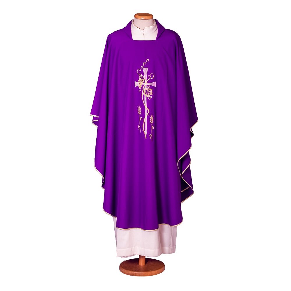 Chasuble Violette 65-000406 100% polyester