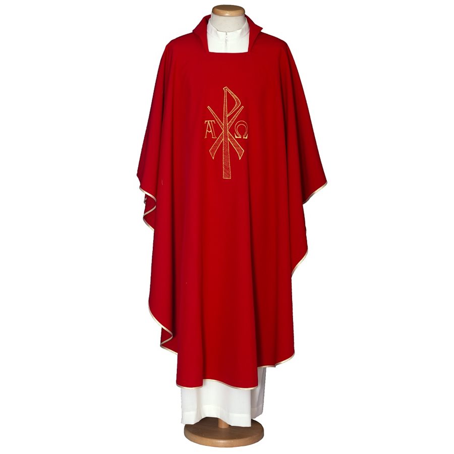 Red Chasuble #65-000451 100% polyester