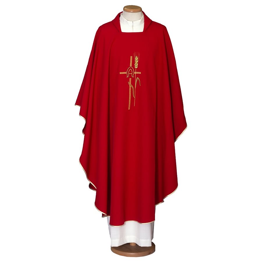 Red Chasuble #65-000461 100% polyester