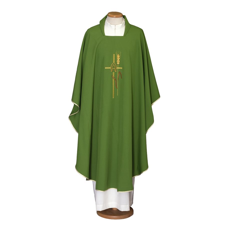 Green Chasuble #65-000461 100% polyester