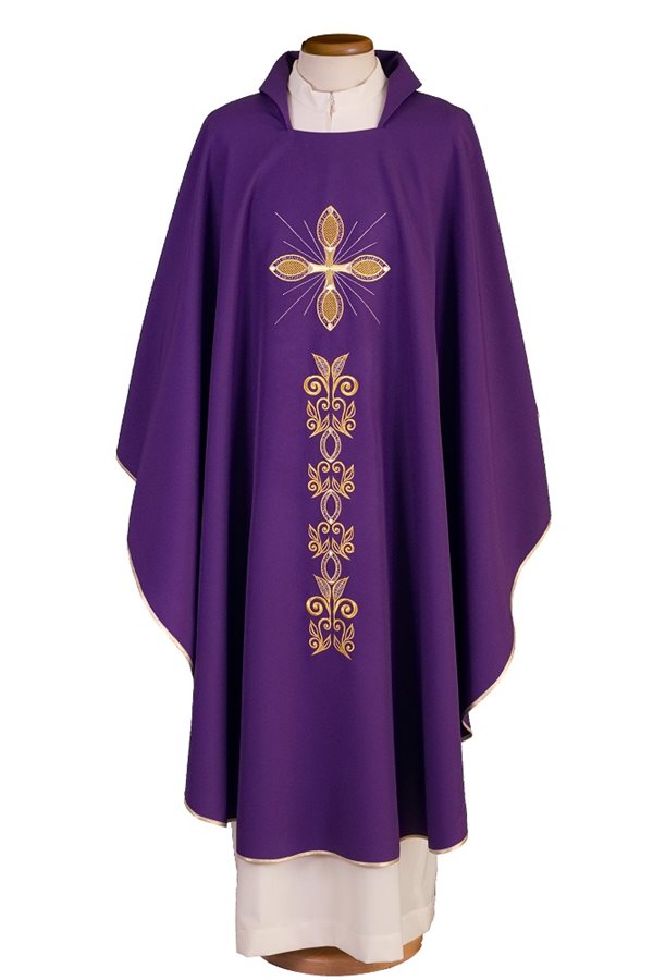 Purple Chasuble #65-000952 100% polyester