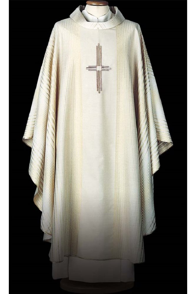 Ivory Chasuble #65-002003 wool and lurex