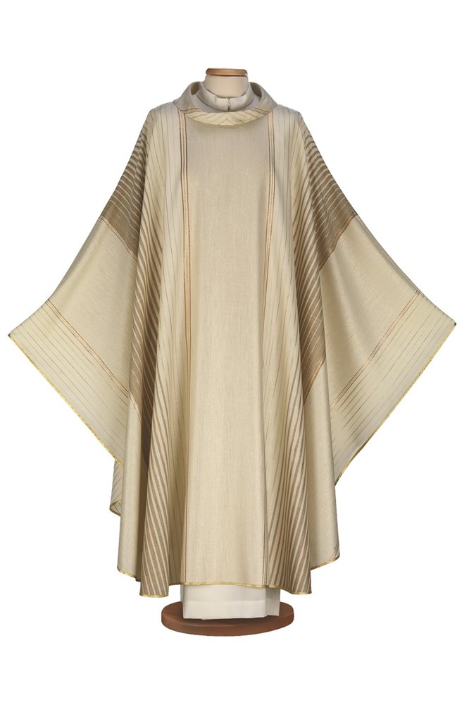 Chasuble Ivoire #65-002010 en laine et lurex