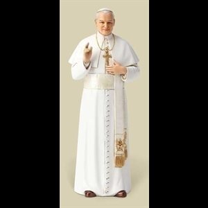 Pope St. John Paul II Resin Statue, 6.25" (16 cm)