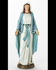 Our Lady of Grace Statue 18 1 / 4" resin