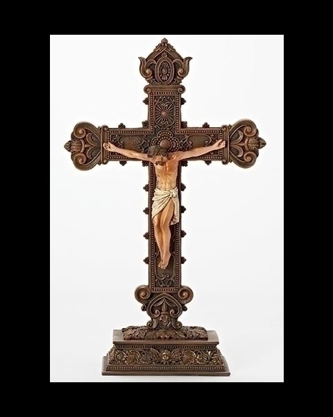 Crucifix d'autel 14 1 / 2" en résine