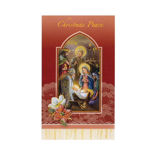 Set of 12 Christmas Cards (2 Nativity Models), English