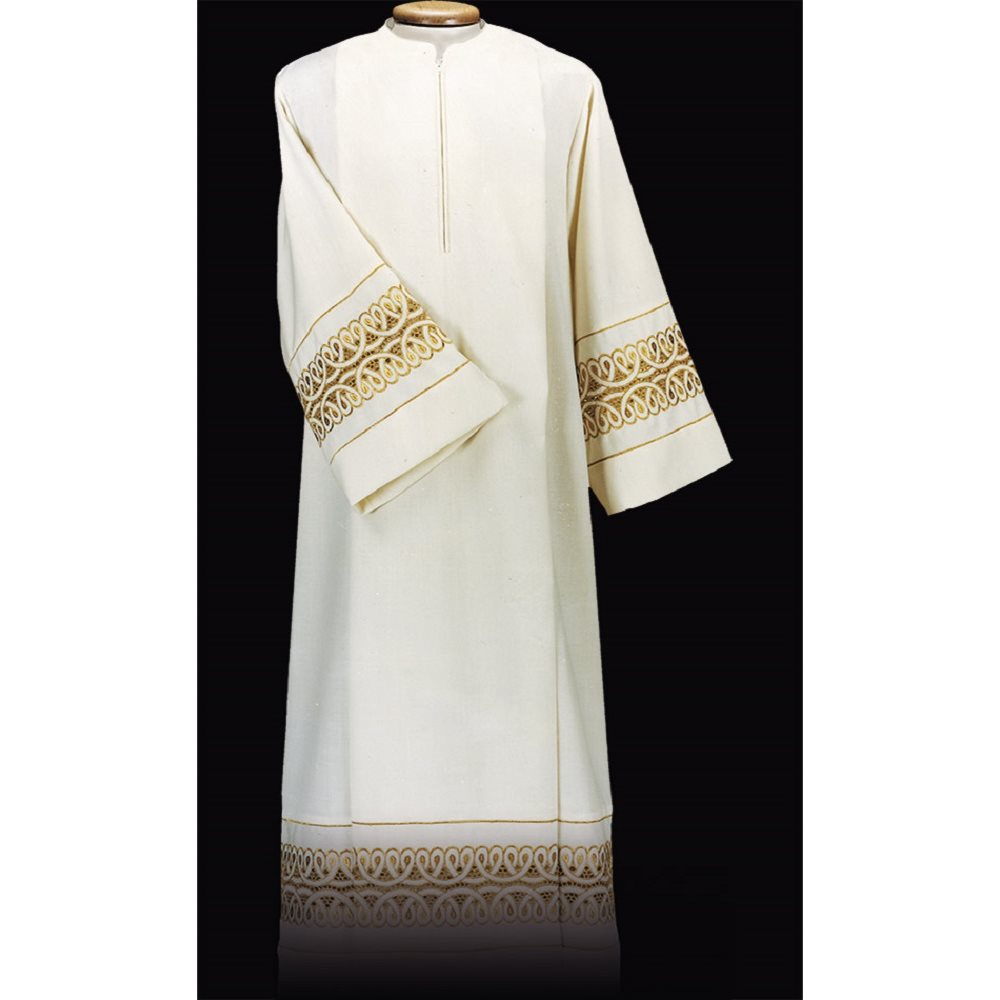 Ivory Alb 55" (140 cm) Polyester / Wool