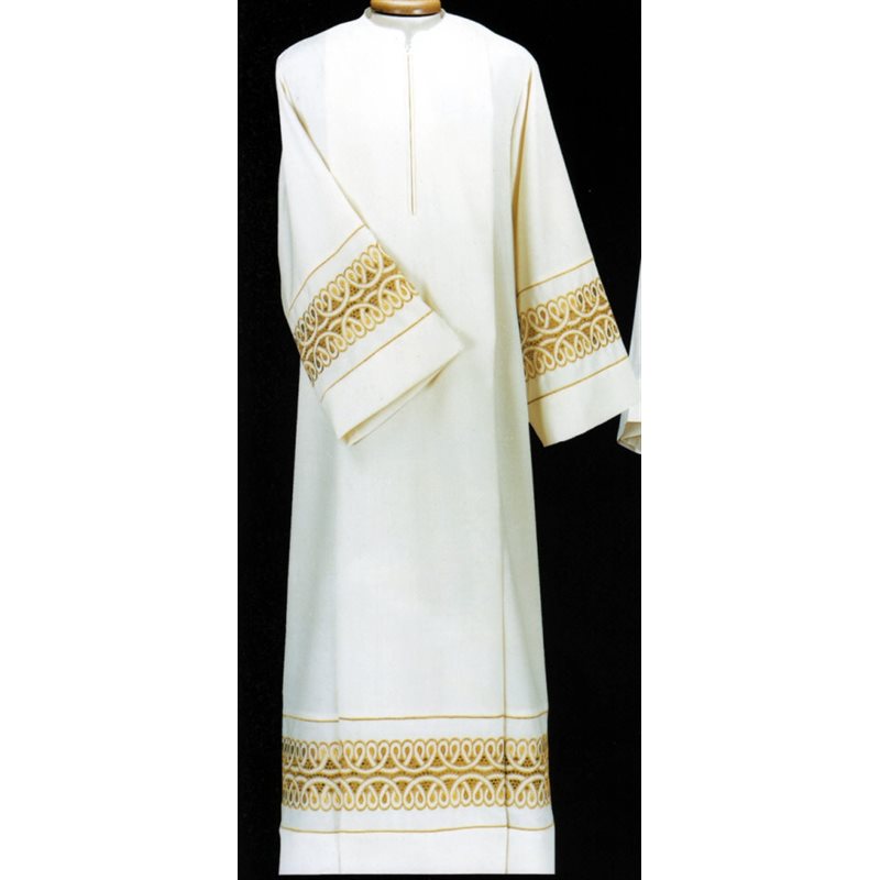 Ivory Alb 53" (135 cm) Polyester / Wool