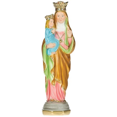 Sainte Anne Beaupré'' Hand-Paint. Col. Plaster Statu