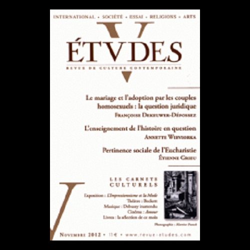 Études 417-5 Novembre 2012 (French book)