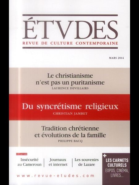 Études 4203 Mars 2014 (French book)