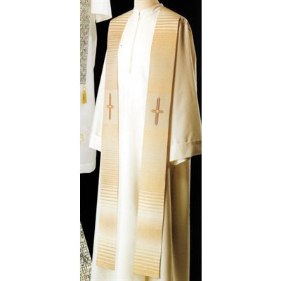 Étole de prêtre #80-002003 laine / lurex (4 couleurs dispon.)