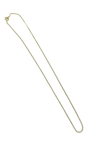 Gold-Finish Stainless Steel Chain with Clasp, 18"